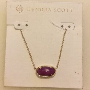 Kendra Scott Gold tone 16” Elisa Azalea Illusion Necklace Retired Never Worn